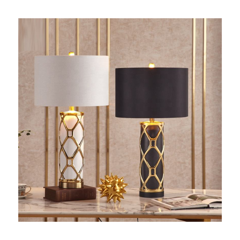 Cage Wrapped Column Table Lamp